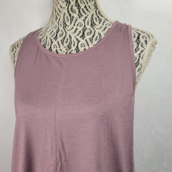 ✨️Mauve Pink Cotton Muscle Tank Top - Picture 2 of 4